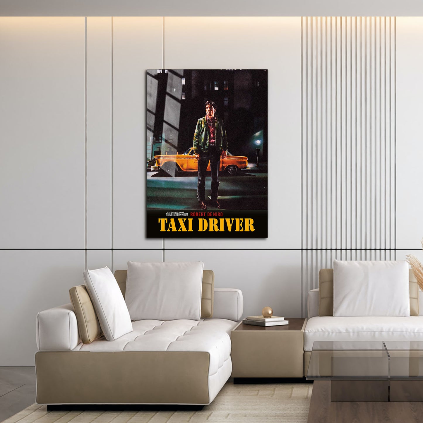 Flex Designs Metal Poster Taxi Driver Cinematic 16 x 24" Home Goods - Movie 1976 Movie Metal Poster
