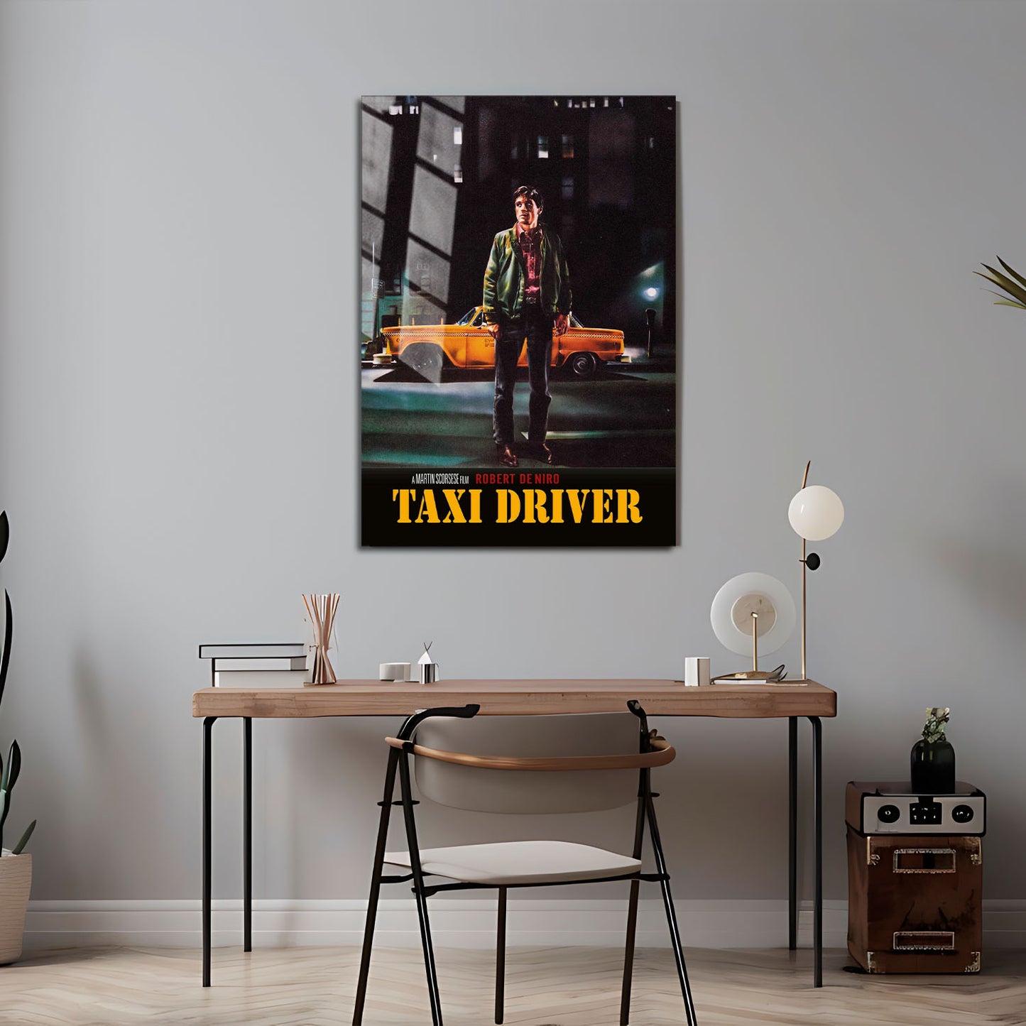 Flex Designs Metal Poster Taxi Driver Cinematic 5 x 7" Home Goods - Movie 1976 Movie Metal Poster