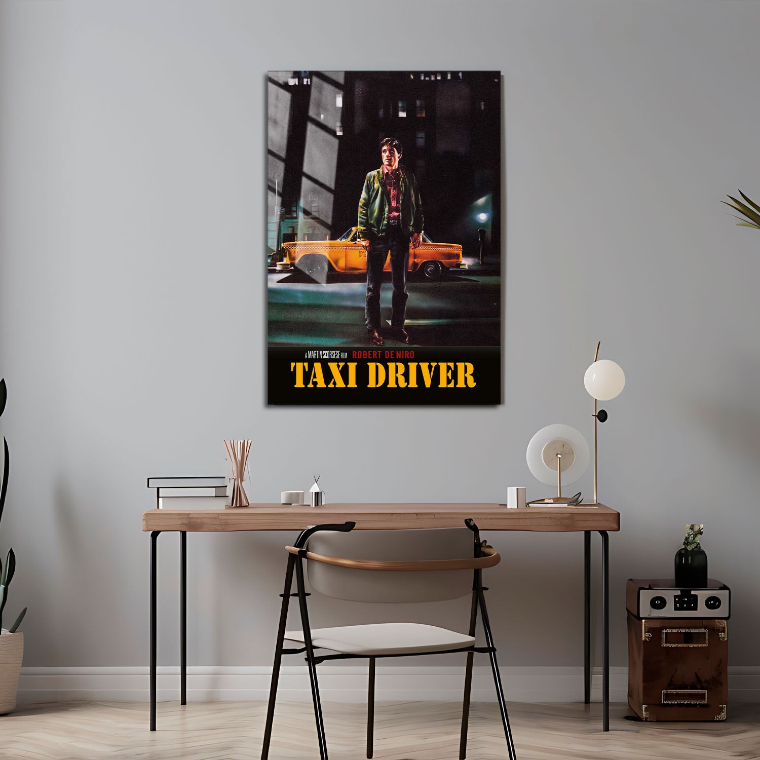 Flex Designs Metal Poster Taxi Driver Cinematic 5 x 7" Home Goods - Movie 1976 Movie Metal Poster