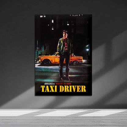 Flex Designs Metal Poster Taxi Driver Cinematic 5 x 7" Home Goods - Movie 1976 Movie Metal Poster