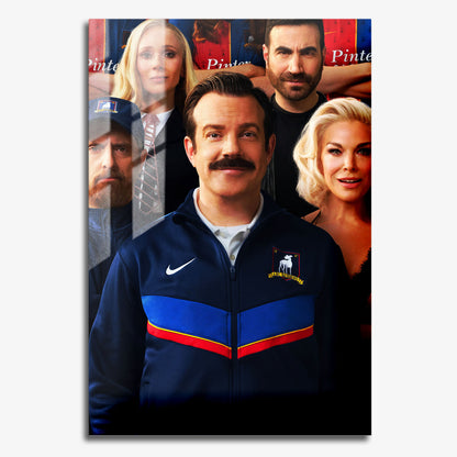 Flex Designs Metal Poster Ted Lasso Cover 11 x 17" Home Goods - TV show 2020 TV show Metal Poster