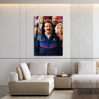 Flex Designs Metal Poster Ted Lasso Cover 16 x 24" Home Goods - TV show 2020 TV show Metal Poster