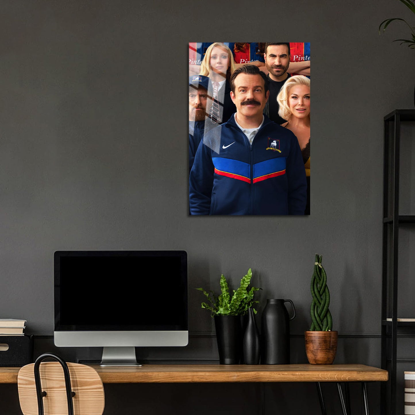 Flex Designs Metal Poster Ted Lasso Cover 24 x 36" Home Goods - TV show 2020 TV show Metal Poster