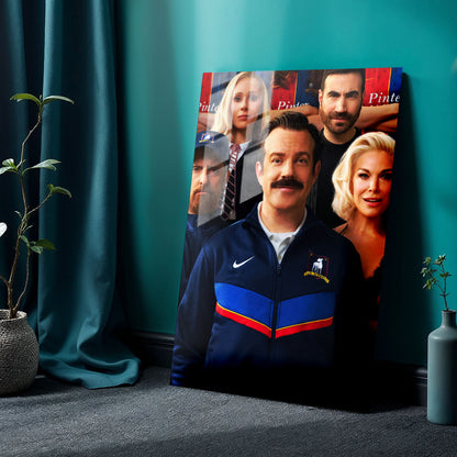 Flex Designs Metal Poster Ted Lasso Cover 24 x 36" Home Goods - TV show 2020 TV show Metal Poster