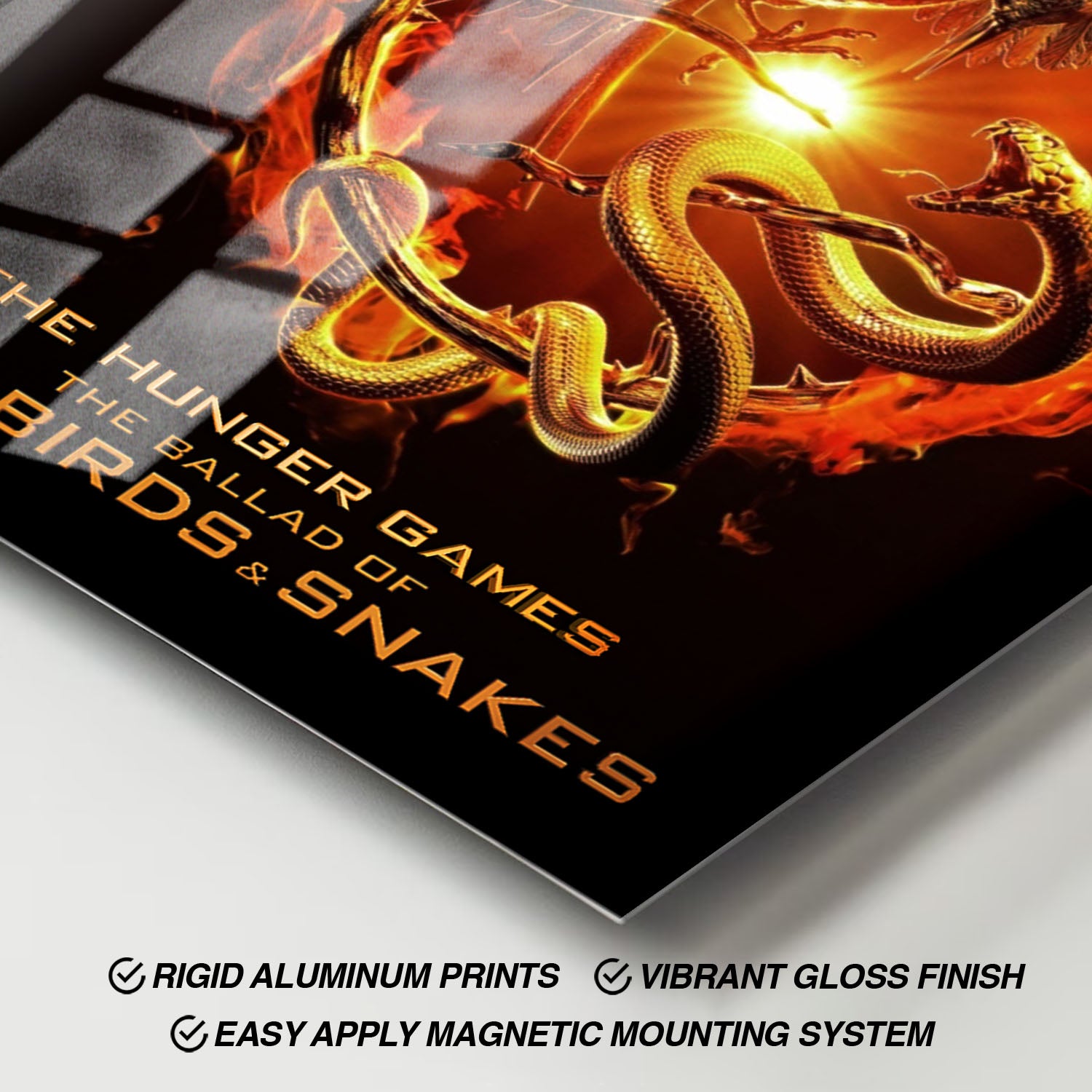 Flex Designs Metal Poster The Hunger Games The Ballad of Songbirds & Snakes Minimalist 11 x 17" Home Goods - Movie 2023 Movie Metal Poster