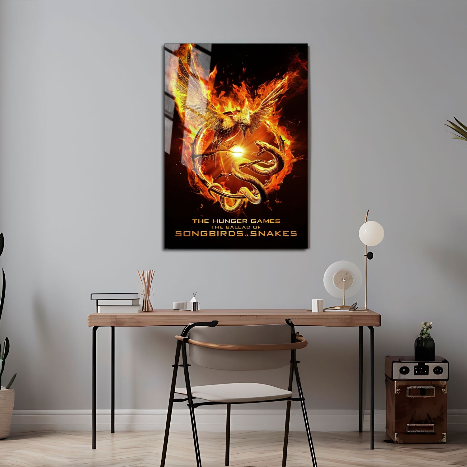 Flex Designs Metal Poster The Hunger Games The Ballad of Songbirds & Snakes Minimalist 5 x 7" Home Goods - Movie 2023 Movie Metal Poster