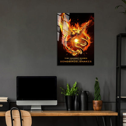 Flex Designs Metal Poster The Hunger Games The Ballad of Songbirds & Snakes Minimalist 24 x 36" Home Goods - Movie 2023 Movie Metal Poster