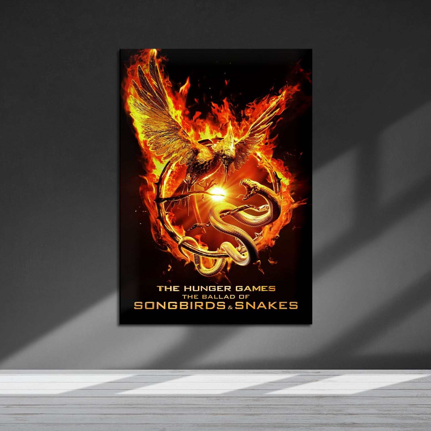 Flex Designs Metal Poster The Hunger Games The Ballad of Songbirds & Snakes Minimalist 5 x 7" Home Goods - Movie 2023 Movie Metal Poster