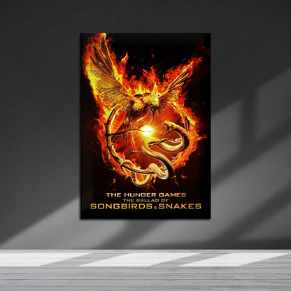 Flex Designs Metal Poster The Hunger Games The Ballad of Songbirds & Snakes Minimalist 5 x 7" Home Goods - Movie 2023 Movie Metal Poster