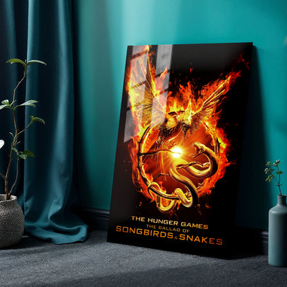 Flex Designs Metal Poster The Hunger Games The Ballad of Songbirds & Snakes Minimalist 24 x 36" Home Goods - Movie 2023 Movie Metal Poster