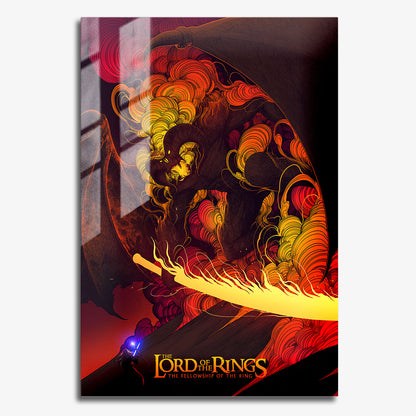 Flex Designs Metal Poster The Lord of the Rings The Fellowship of the Ring Neon 11 x 17" Home Goods - Movie 2001 Movie Metal Poster