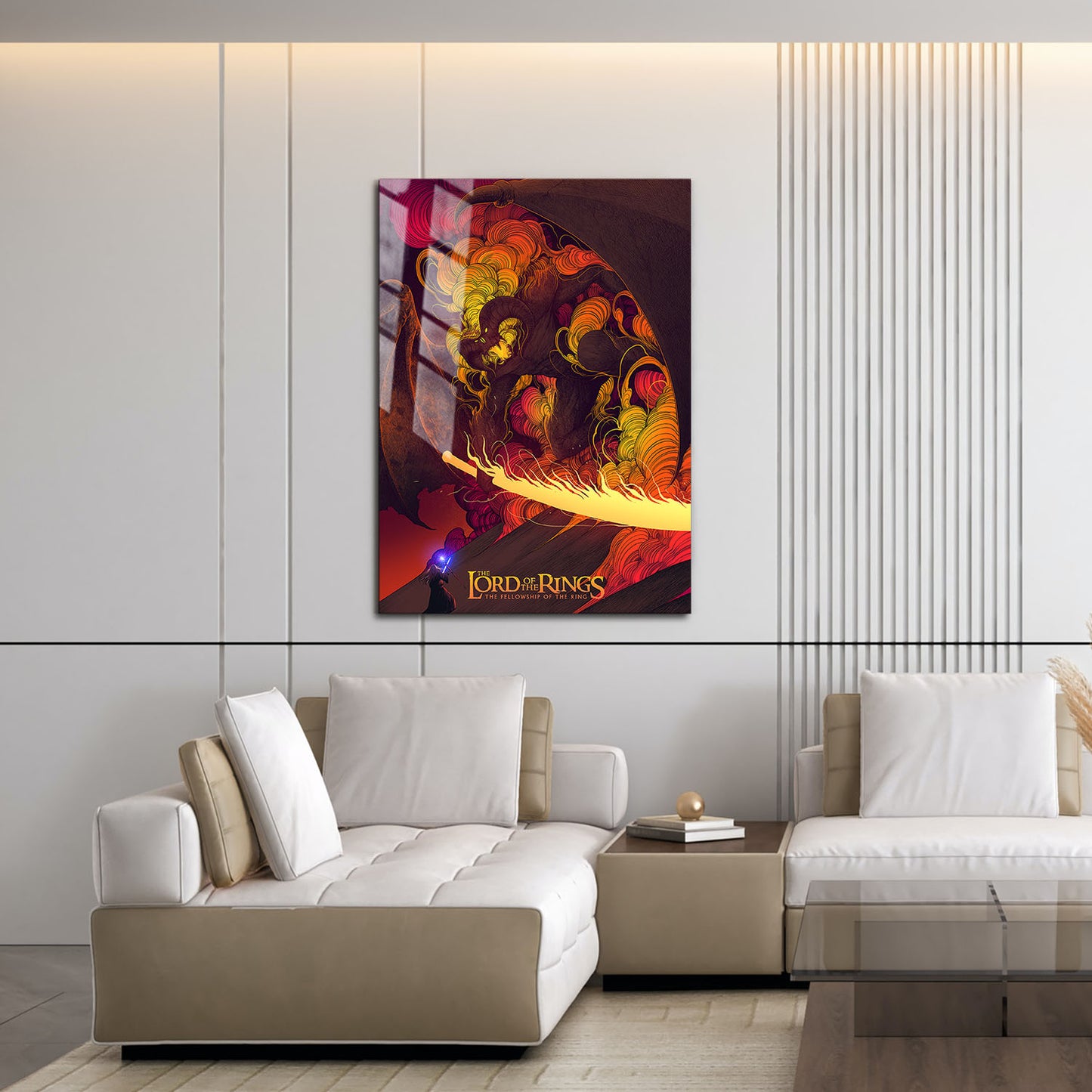 Flex Designs Metal Poster The Lord of the Rings The Fellowship of the Ring Neon 16 x 24" Home Goods - Movie 2001 Movie Metal Poster