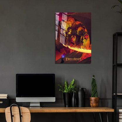 Flex Designs Metal Poster The Lord of the Rings The Fellowship of the Ring Neon 24 x 36" Home Goods - Movie 2001 Movie Metal Poster