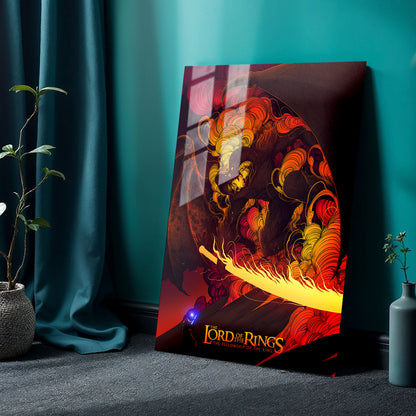 Flex Designs Metal Poster The Lord of the Rings The Fellowship of the Ring Neon 24 x 36" Home Goods - Movie 2001 Movie Metal Poster