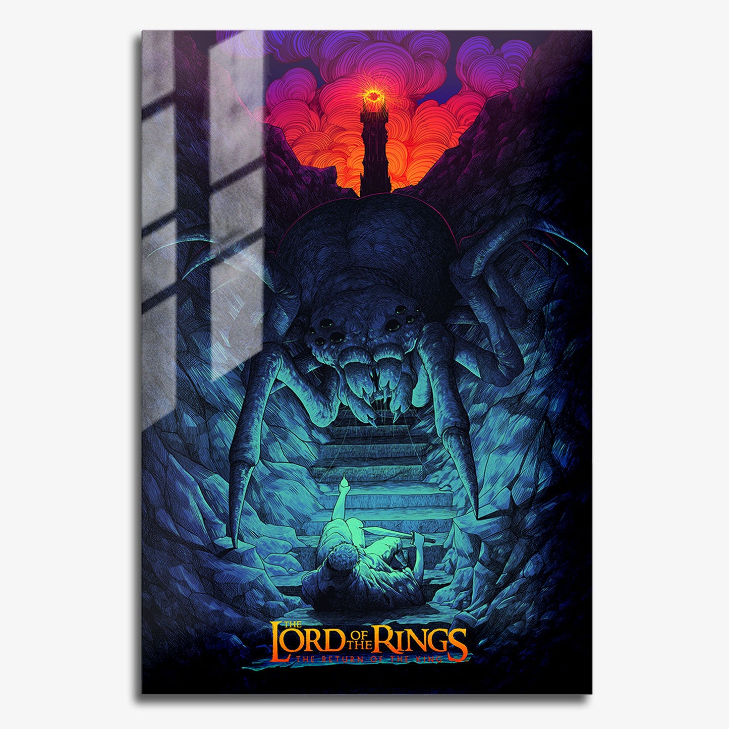 Flex Designs Metal Poster The Lord of the Rings The Return of the King Neon 11 x 17" Home Goods - Movie 2003 Movie Metal Poster