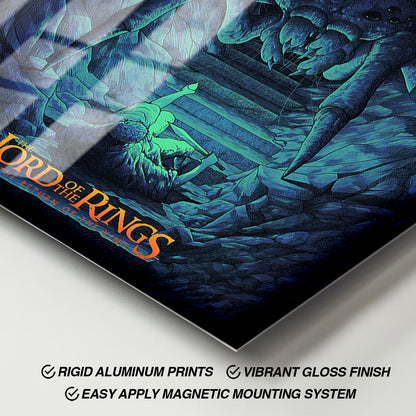 Flex Designs Metal Poster The Lord of the Rings The Return of the King Neon 11 x 17" Home Goods - Movie 2003 Movie Metal Poster