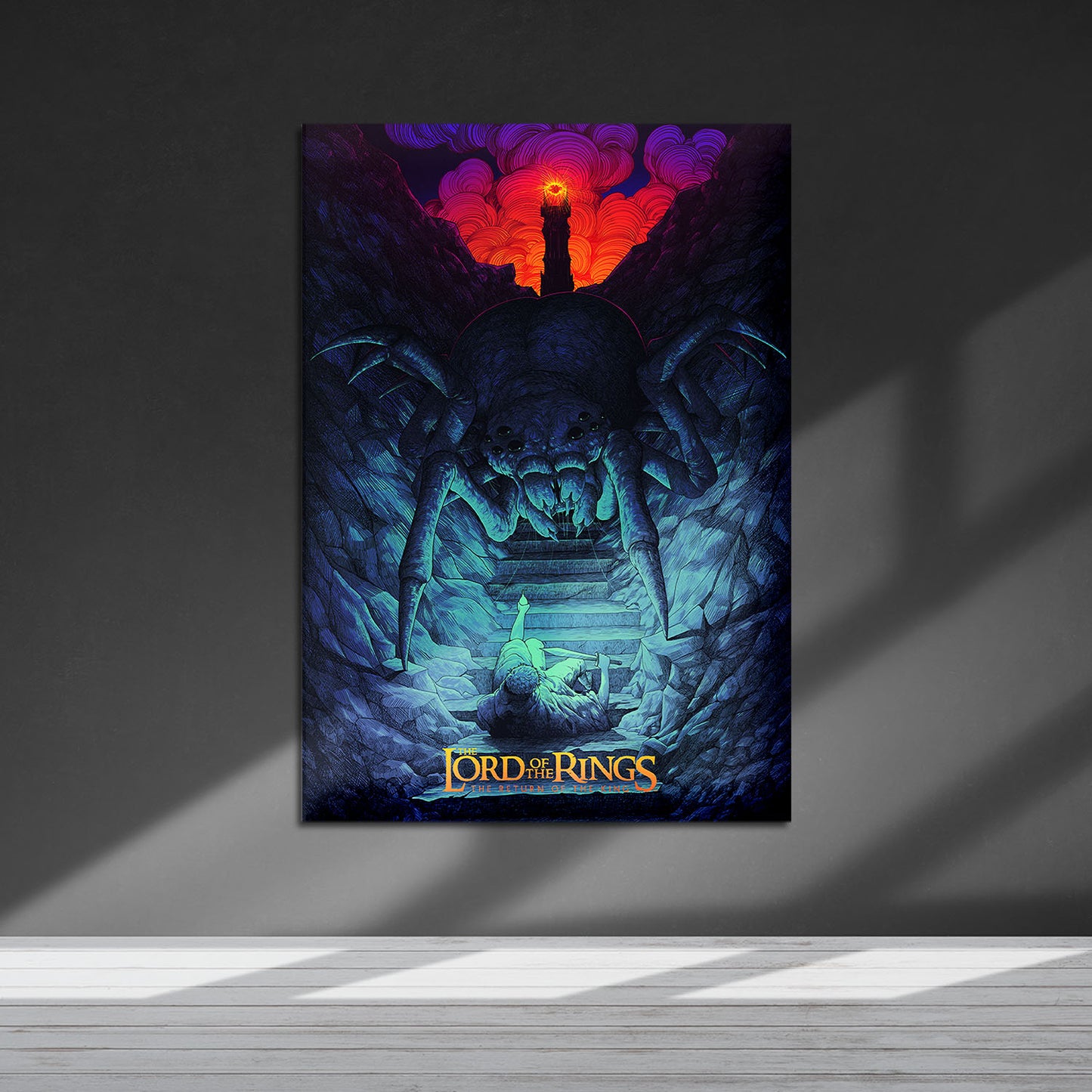 Flex Designs Metal Poster The Lord of the Rings The Return of the King Neon 5 x 7" Home Goods - Movie 2003 Movie Metal Poster