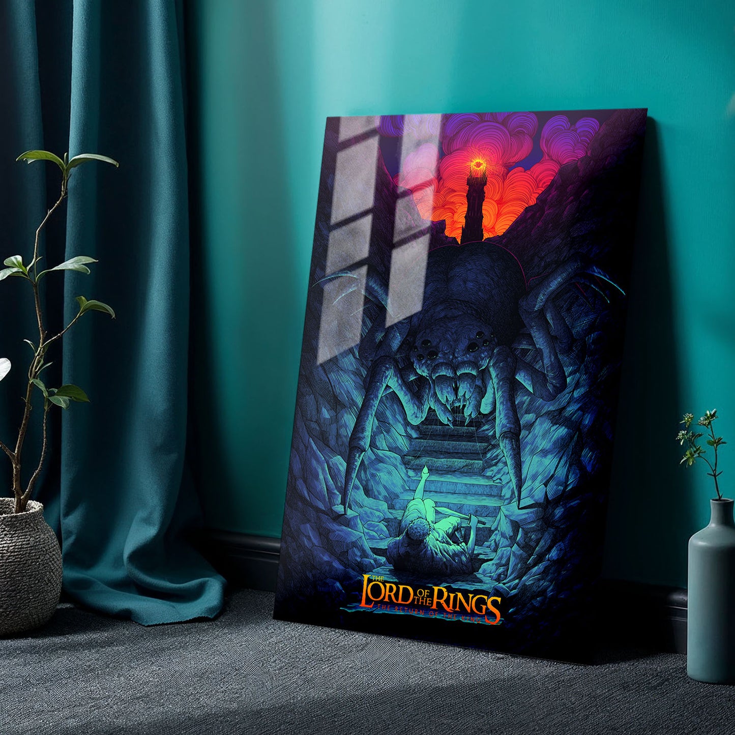 Flex Designs Metal Poster The Lord of the Rings The Return of the King Neon 24 x 36" Home Goods - Movie 2003 Movie Metal Poster