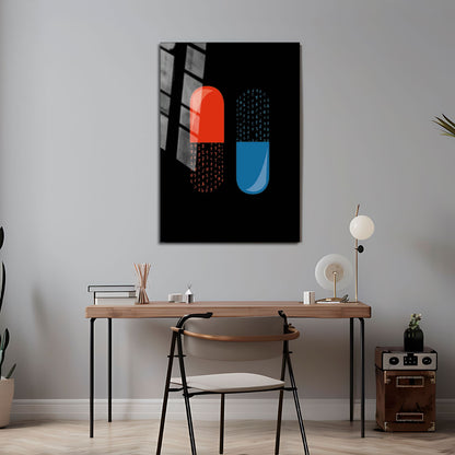 Flex Designs Metal Poster The Matrix Pills 5 x 7" Home Goods - Movie 1999 Movie Metal Poster