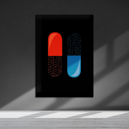 Flex Designs Metal Poster The Matrix Pills 5 x 7" Home Goods - Movie 1999 Movie Metal Poster