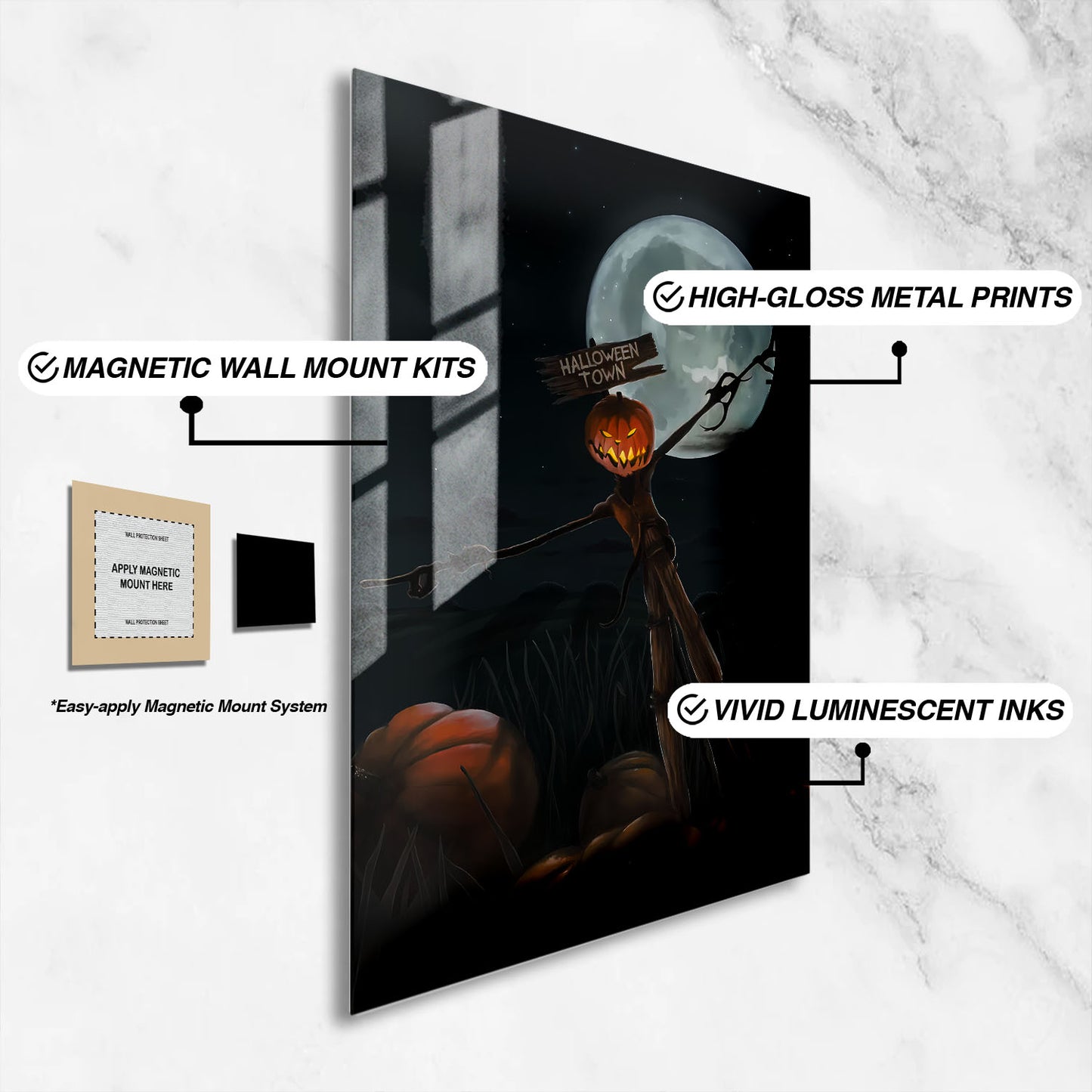Flex Designs Metal Poster The Nightmare Before Christmas Alternate 16 x 24" Home Goods - Movie 1993 Movie Metal Poster