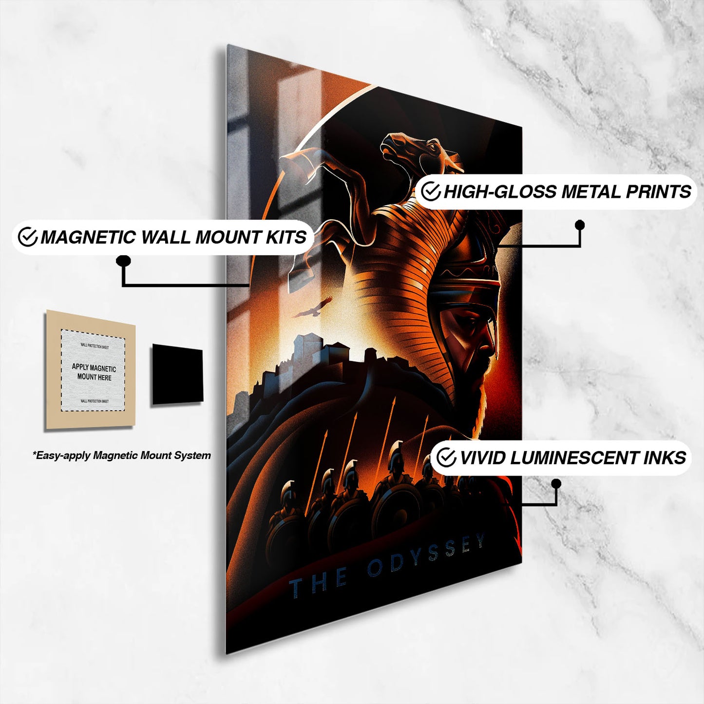 Flex Designs Metal Poster The Odyssey Minimalist 16 x 24" Home Goods - Movie 2026 Movie Metal Poster