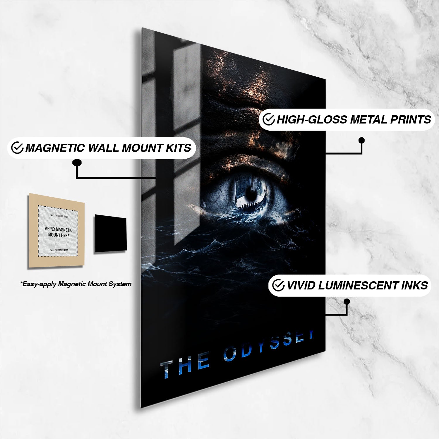 Flex Designs Metal Poster The Odyssey Poseidon 16 x 24" Home Goods - Movie 2026 Movie Metal Poster