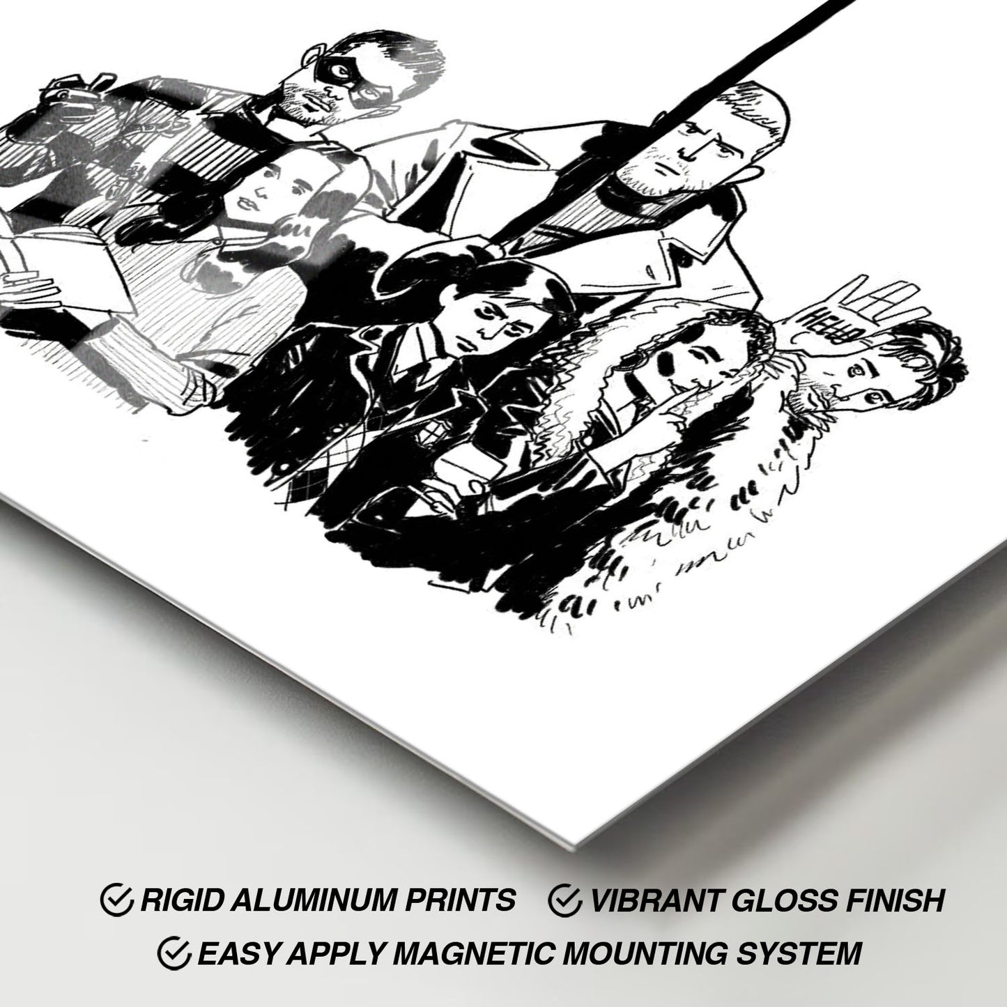 Flex Designs Metal Poster The Umbrella Academy Cartoon 11 x 17" Home Goods - TV show 2019 TV show Metal Poster