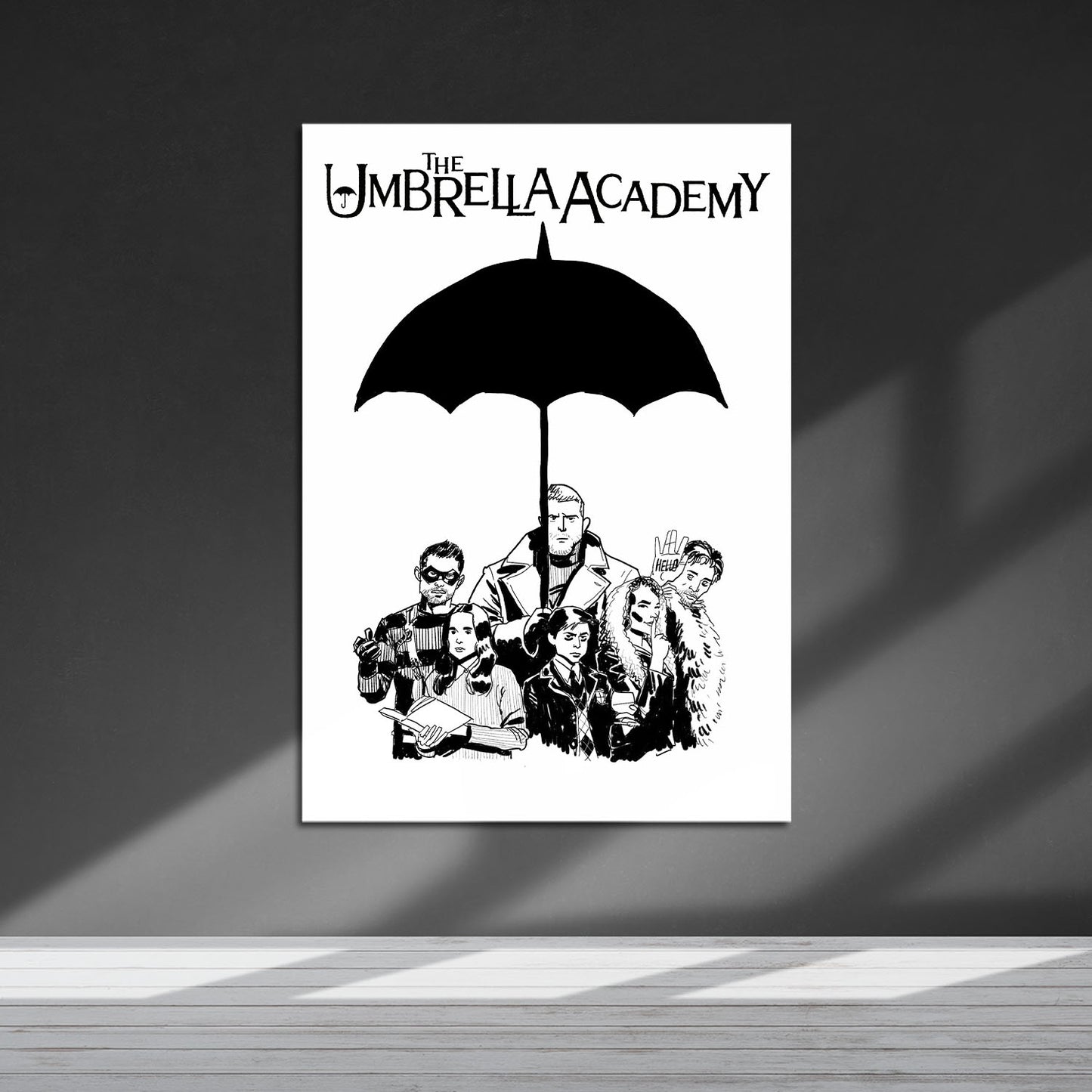 Flex Designs Metal Poster The Umbrella Academy Cartoon 5 x 7" Home Goods - TV show 2019 TV show Metal Poster