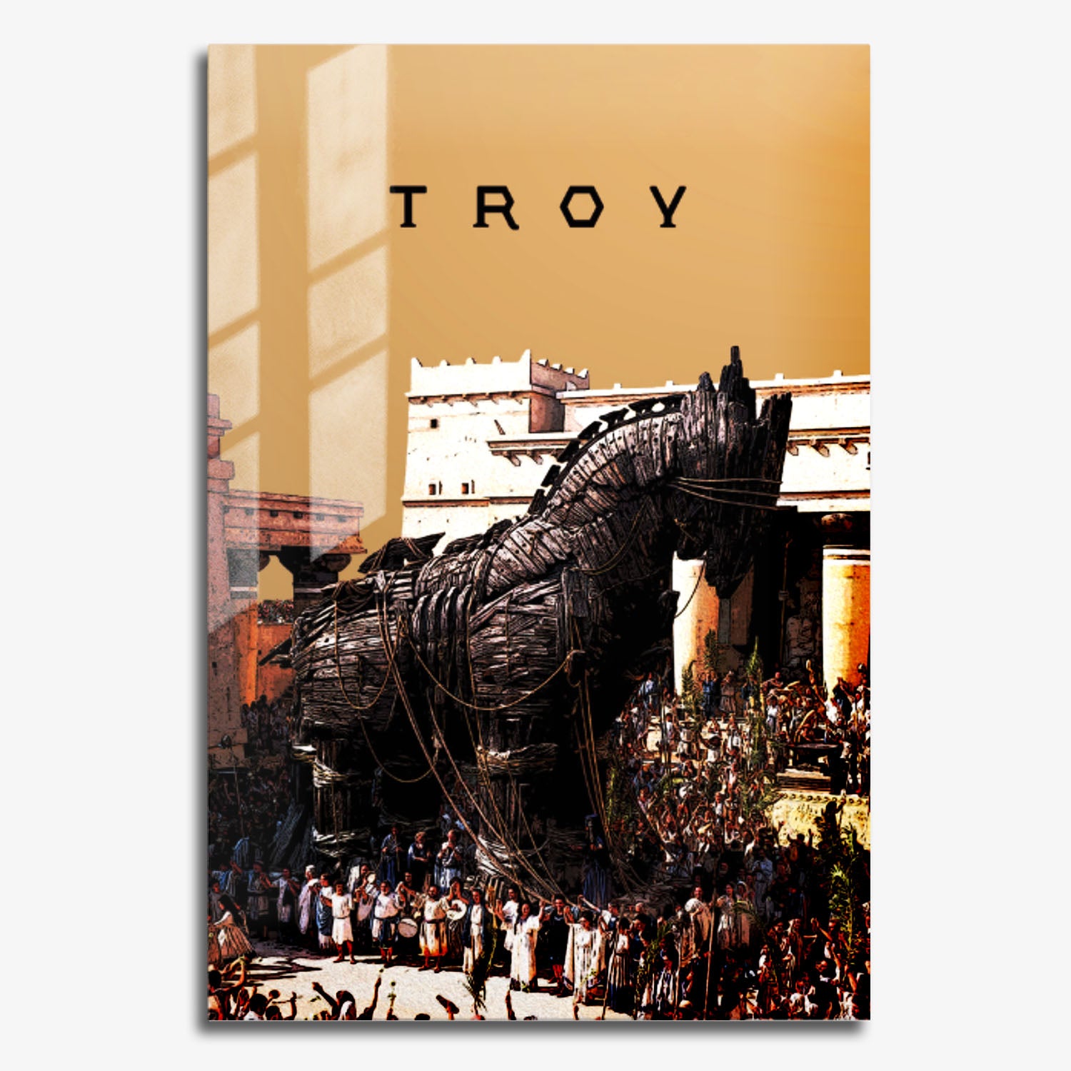 Flex Designs Metal Poster Troy Theatrical 11 x 17" Home Goods - Movie 2004 Movie Metal Poster