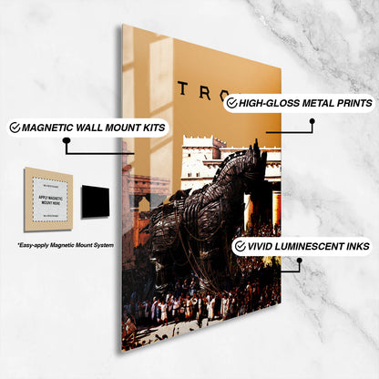 Flex Designs Metal Poster Troy Theatrical 16 x 24" Home Goods - Movie 2004 Movie Metal Poster
