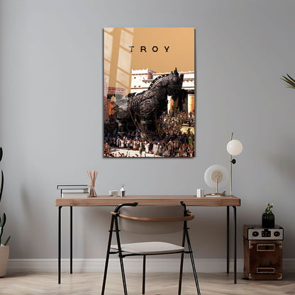 Flex Designs Metal Poster Troy Theatrical 5 x 7" Home Goods - Movie 2004 Movie Metal Poster