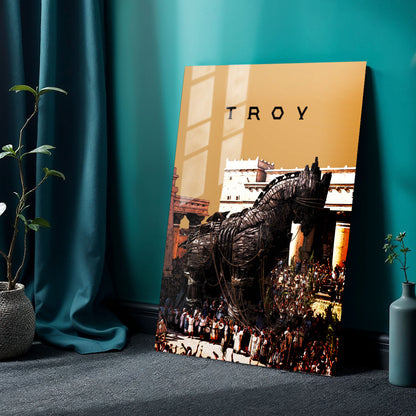 Flex Designs Metal Poster Troy Theatrical 24 x 36" Home Goods - Movie 2004 Movie Metal Poster