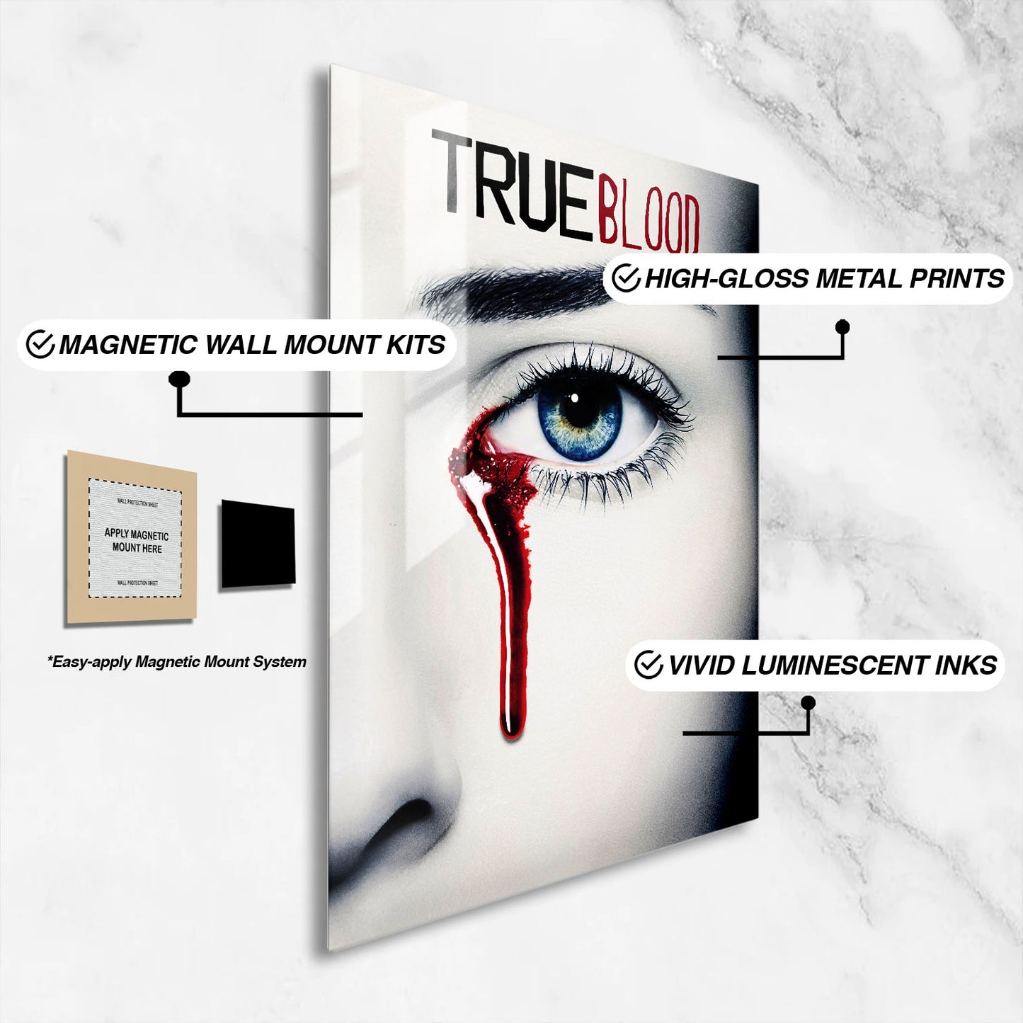 Flex Designs Metal Poster True Blood 16 x 24" Home Goods - TV show 2008 TV show Metal Poster