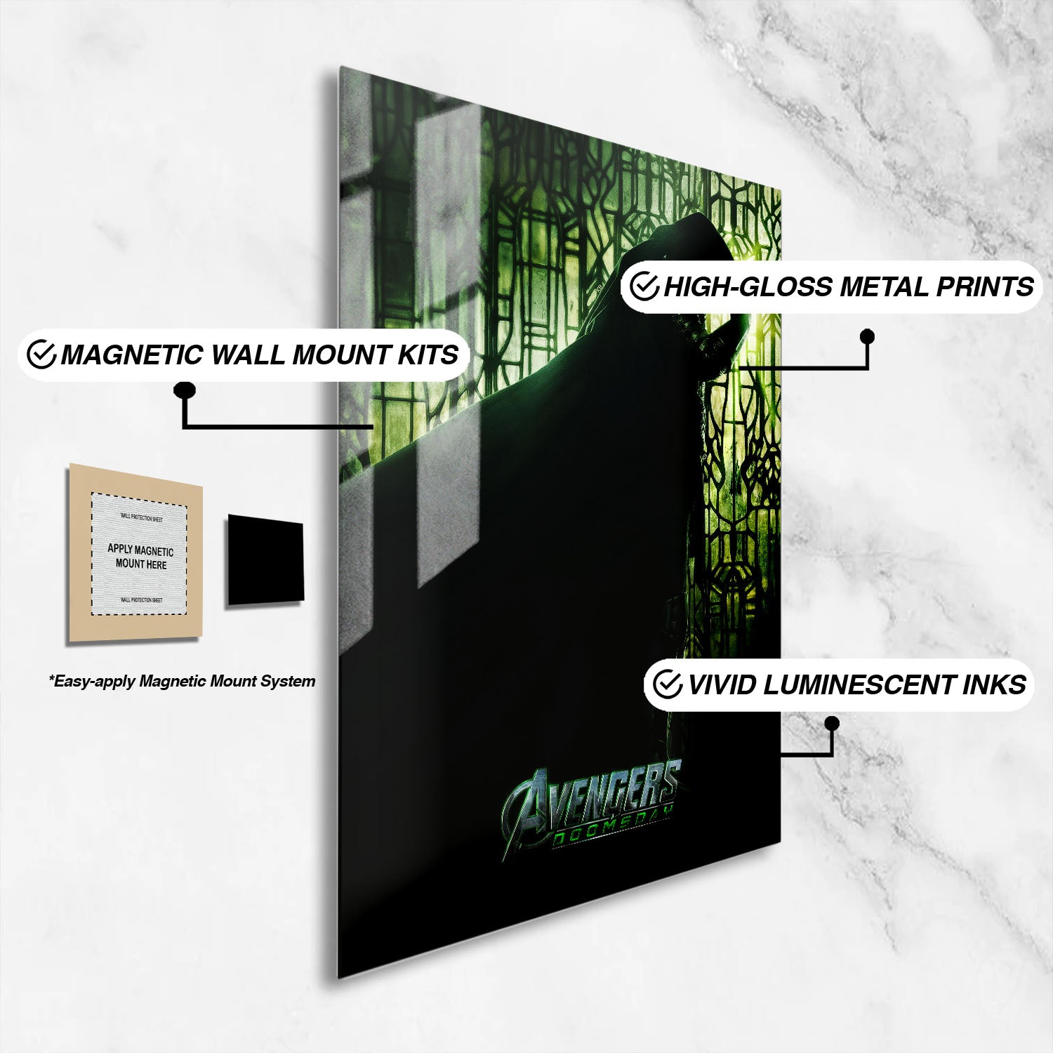 Flex Designs Metal Poster Avengers Doomsday Dr Doom Aura 16 x 24" Home Goods - Movie 2026 Movie Metal Poster