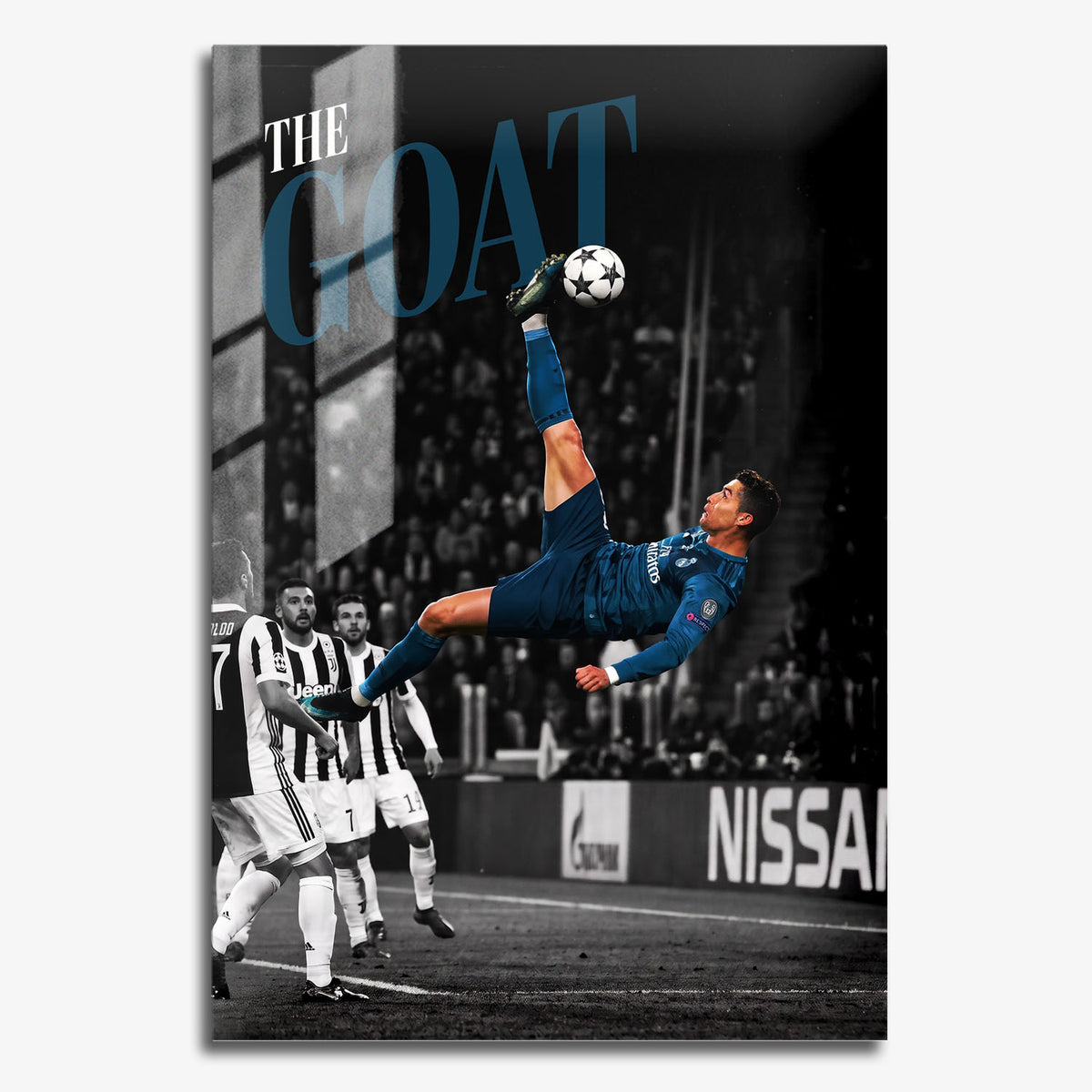 Flex Designs Metal Poster Cristiano Ronaldo Bicycle Kick 11 x 17" Home Goods - Sports  Metal Poster