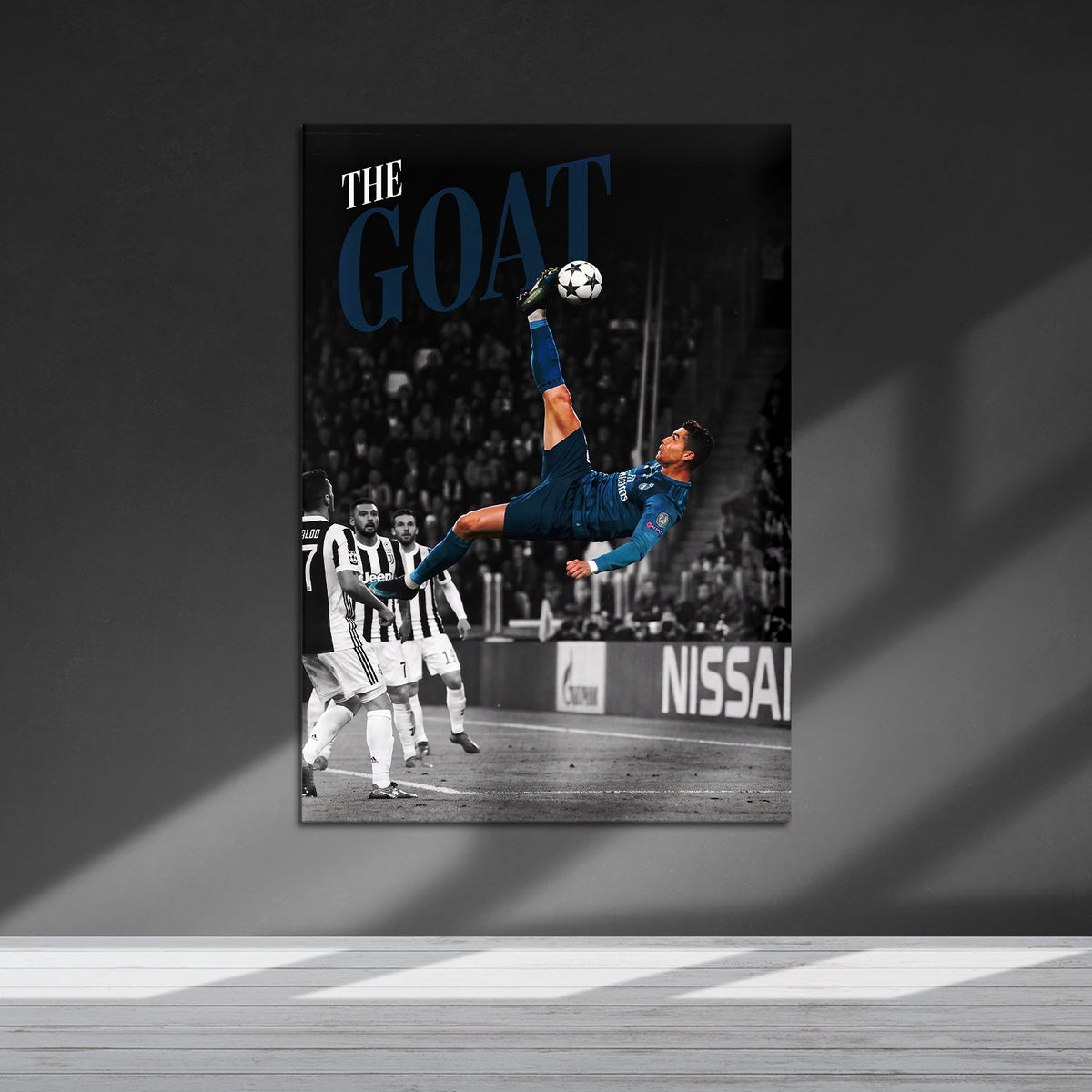 Flex Designs Metal Poster Cristiano Ronaldo Bicycle Kick 5 x 7" Home Goods - Sports  Metal Poster