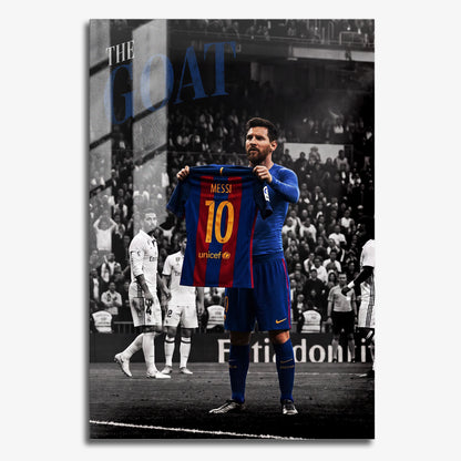 Flex Designs Metal Poster Lionel Messi Barcelona 11 x 17" Home Goods - Sports  Metal Poster