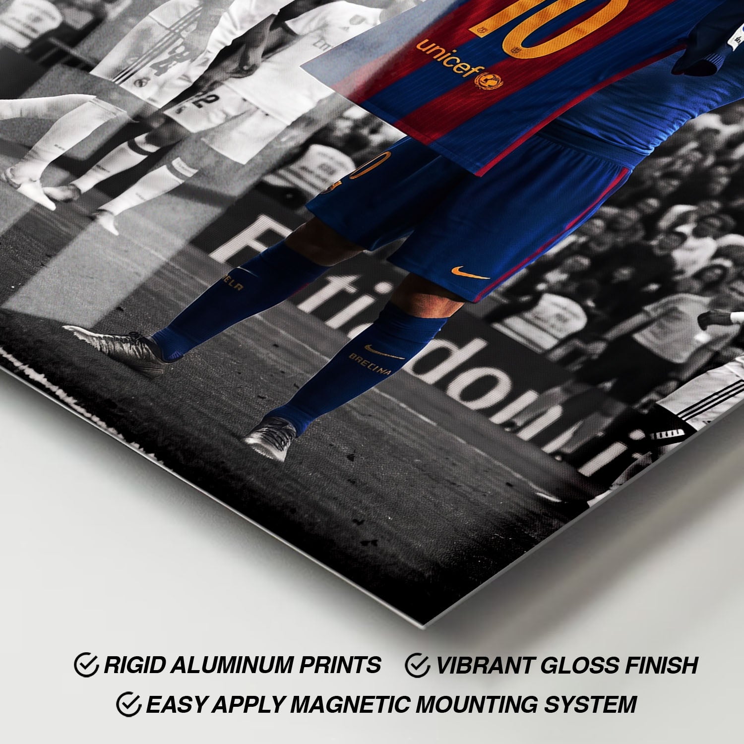 Flex Designs Metal Poster Lionel Messi Barcelona 11 x 17" Home Goods - Sports  Metal Poster