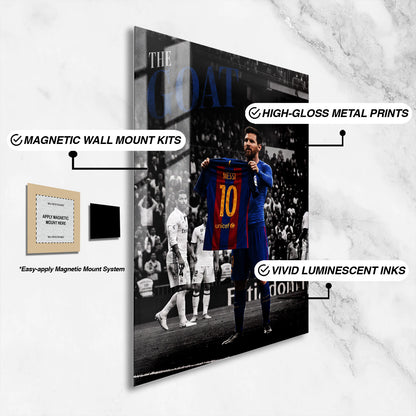 Flex Designs Metal Poster Lionel Messi Barcelona 16 x 24" Home Goods - Sports  Metal Poster