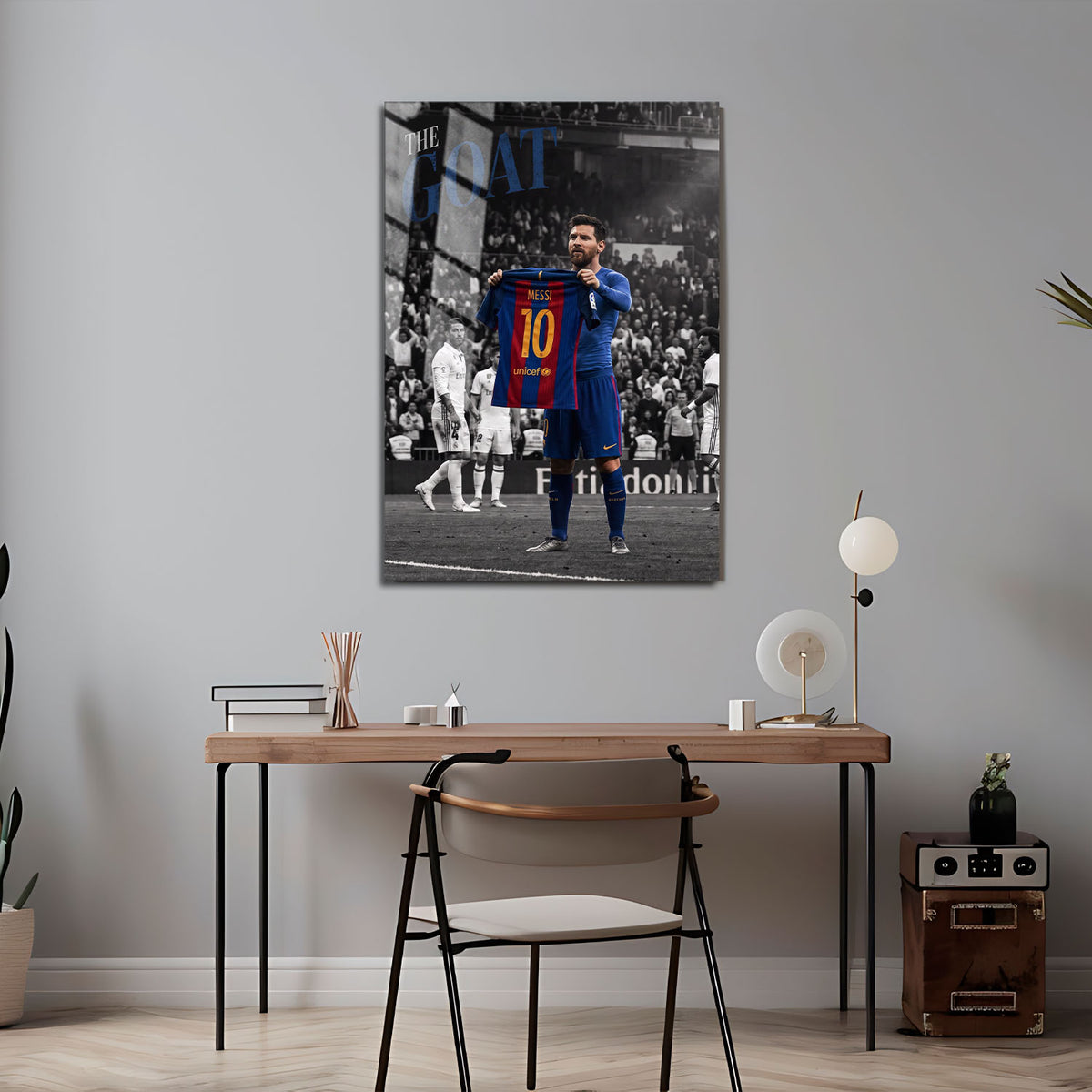 Flex Designs Metal Poster Lionel Messi Barcelona 5 x 7" Home Goods - Sports  Metal Poster