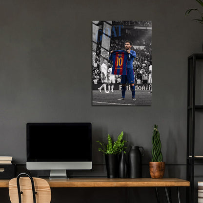 Flex Designs Metal Poster Lionel Messi Barcelona 24 x 36" Home Goods - Sports  Metal Poster