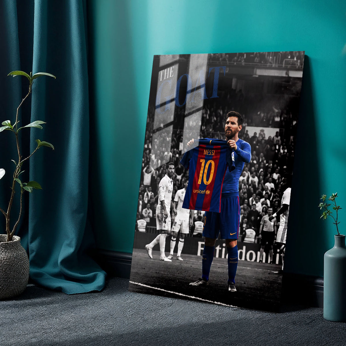 Flex Designs Metal Poster Lionel Messi Barcelona 24 x 36" Home Goods - Sports  Metal Poster