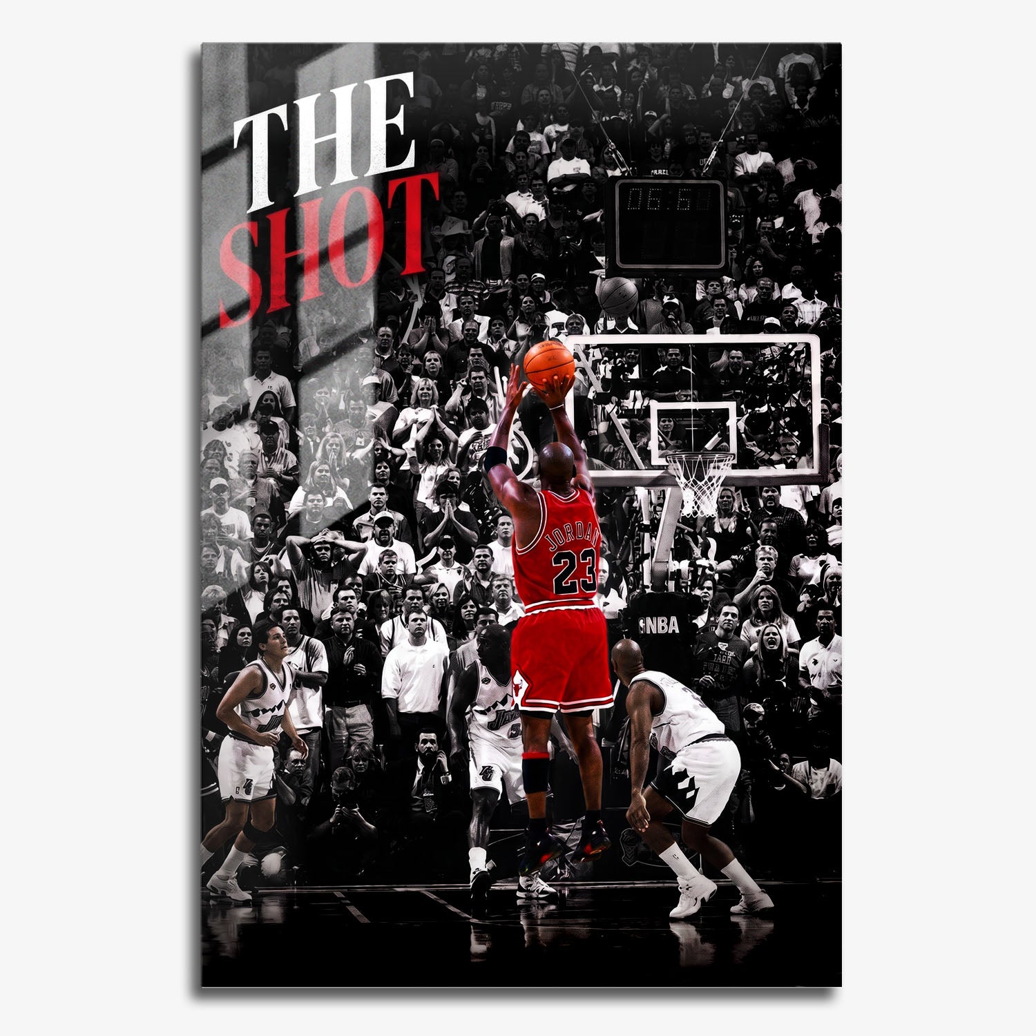 Flex Designs Metal Poster Michael Jordan The Shot 11 x 17" Home Goods - Sports  Metal Poster