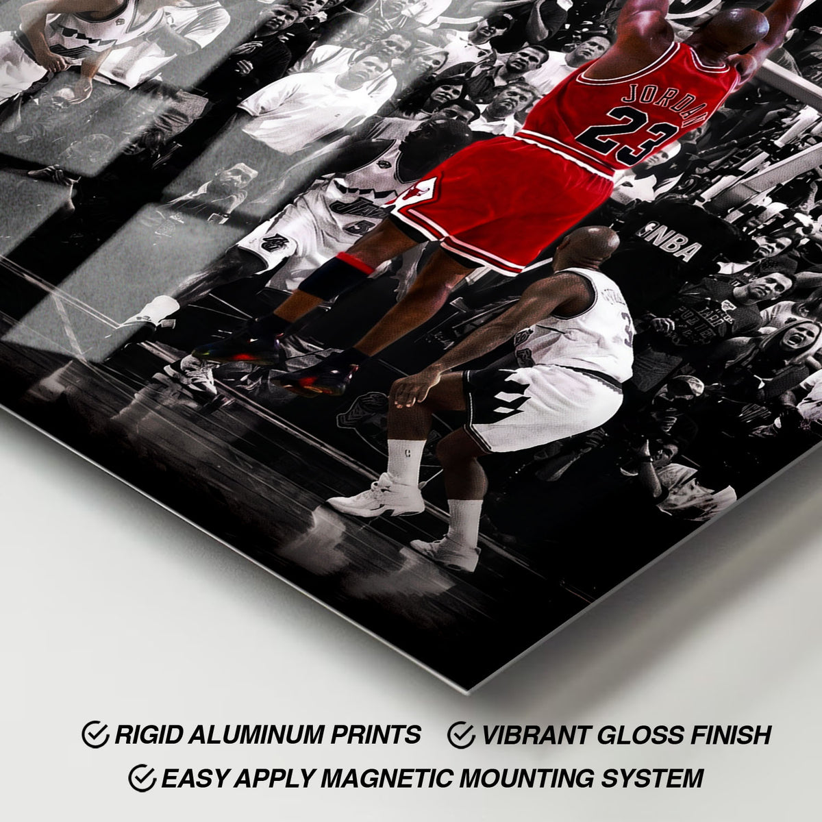 Flex Designs Metal Poster Michael Jordan The Shot 11 x 17" Home Goods - Sports  Metal Poster