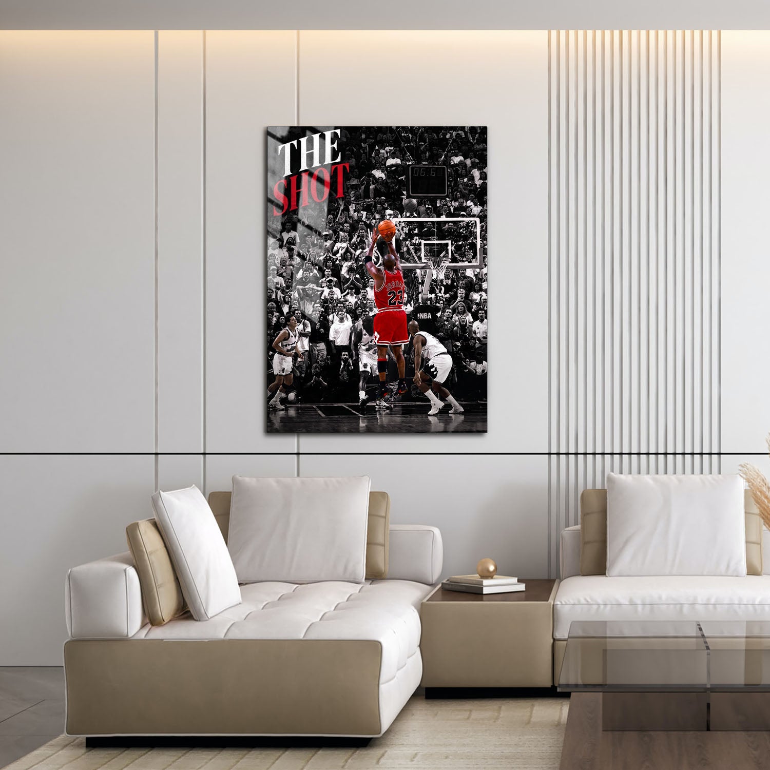 Flex Designs Metal Poster Michael Jordan The Shot 16 x 24" Home Goods - Sports  Metal Poster