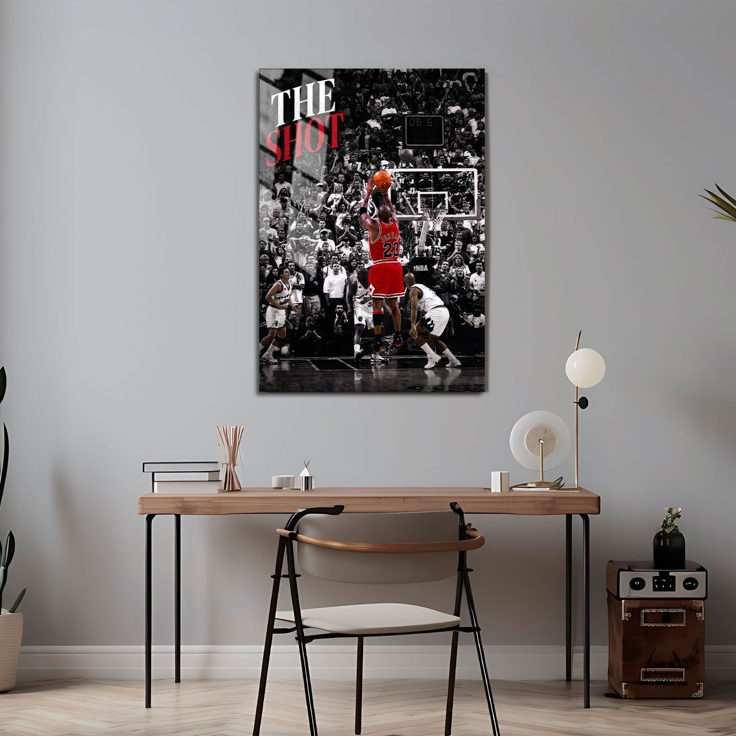 Flex Designs Metal Poster Michael Jordan The Shot 5 x 7" Home Goods - Sports  Metal Poster