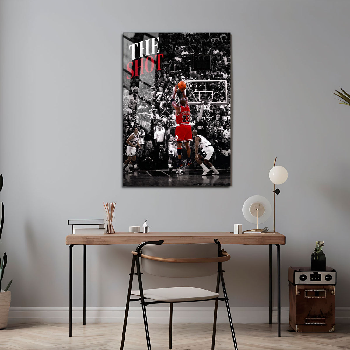 Flex Designs Metal Poster Michael Jordan The Shot 5 x 7" Home Goods - Sports  Metal Poster