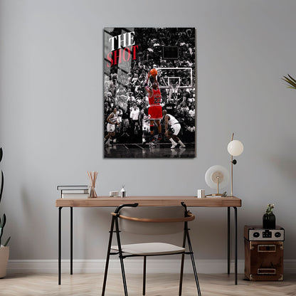 Flex Designs Metal Poster Michael Jordan The Shot 5 x 7" Home Goods - Sports  Metal Poster