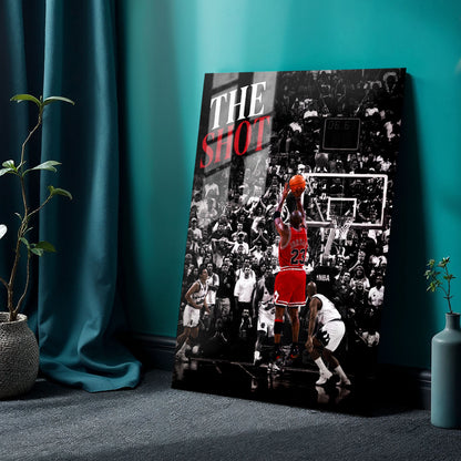 Flex Designs Metal Poster Michael Jordan The Shot 24 x 36" Home Goods - Sports  Metal Poster